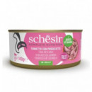 SCHESIR Gato Adulto Atun y Jamon Gelatina Lata 140 Gr