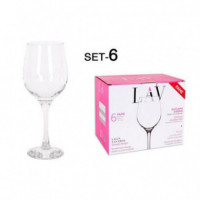 Set 6 Copas Lav Fame para Vino y Agua 395cc