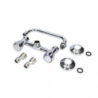 Grifo Monomando de Fregadero FONTASTOCK Urbel, Caño Horizontal, 2 Tomas