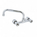 Grifo Monomando de Fregadero FONTASTOCK Urbel, Caño Horizontal, 2 Tomas