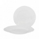 Vajilla 12 Piezas Redonda Blanco Opal Everett para 4 Comensales