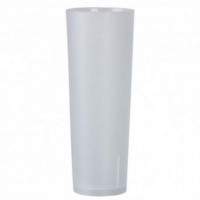 Set 10 Vasos Tubo Reutilizables Algon 330ml