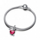 PANDORA Charm Colgante de Cristal de Murano Corazón Rojo y Flecha 793085C01