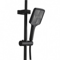 Columna de Ducha Completa FONTASTOCK con Selector de Botón y Display Digital Negro