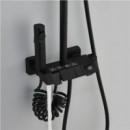 Columna de Ducha Completa FONTASTOCK con Selector de Botón y Display Digital Negro