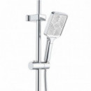 Columna de Ducha con Selector de Botón y Display Cromada FONTASTOCK