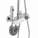 Columna de Ducha con Selector de Botón y Display Cromada FONTASTOCK