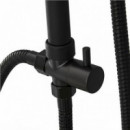 Columna de Ducha Vertical FONTASTOCK Negra sin Grifo