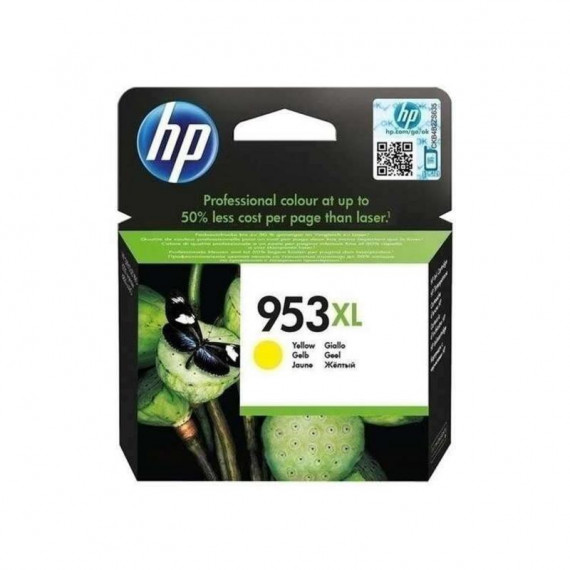 Cartucho de Tinta Original HP 953XL F6U18AE Amarillo para Officejet Pro Series