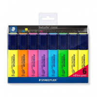 Pack 8 Marcadores Fluorescentes STAEDTLER Textsurfer Classic Punta Biselada 1-5 Mm