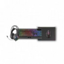 Pack Gaming MARS GAMING MCP118 4 en 1: Teclado H-mech, Ratón Rgb, Auriculares y Alfombrilla