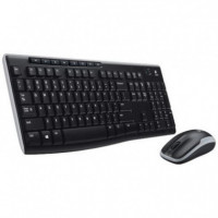 Teclado + Ratón Inalámbrico LOGITECH MK270 Negro