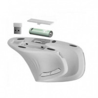 Ratón Gaming Ergonómico Inalámbrico MARS GAMING Mmw-ergoprow 3200DPI Blanco