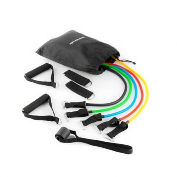 Set de 5 Bandas de Resistencia con Accesorios INNOVAGOODS para Entrenamiento
