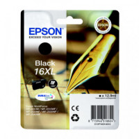Tinta EPSON Negra Workforce Wf 2010 W | 2510 Wf | 2520 Nf | 2530 Wf | 2540 Wf (alta Capacidad 500 Pág.) T163140