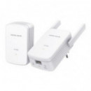 Powerline MERCUSYS AV1000 Wifi 4 Ethernet Gbe 2 Antenas Externas Kit 2 Blanco (MP510 Kit)