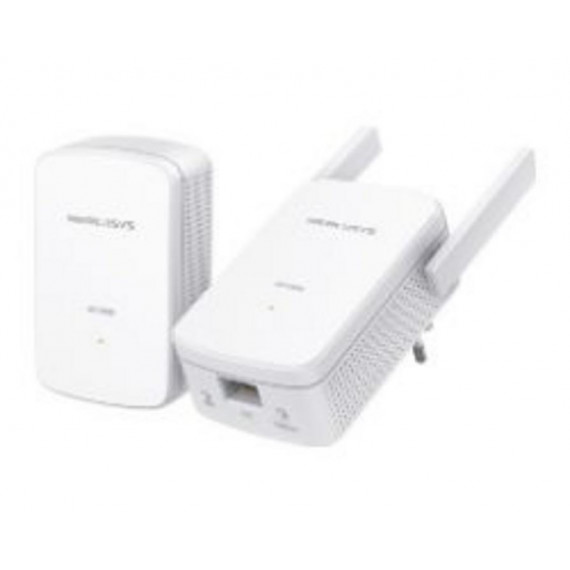 Powerline MERCUSYS AV1000 Wifi 4 Ethernet Gbe 2 Antenas Externas Kit 2 Blanco (MP510 Kit)
