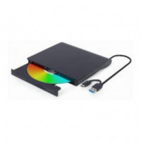 Lector DVD GEMBIRD Usb-c/usb-a Dvd±rw Negro (DVD-USB-031)