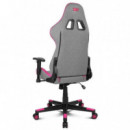 Silla Gaming DRIFT DR90 Pro Ergonómica Gris/rosa
