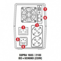 SAI Xmart Supra 1600VA Integra Tech con Pantalla Táctil
