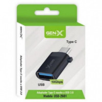 Adaptador OTG USB 3.0 Hembra a Tipo C Macho de Metal Gen-X