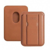 Cartera Magsafe con Soporte Plegable GREEN LYCA Marrón para Iphone