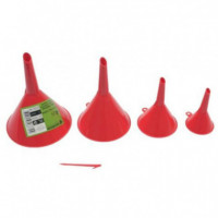 Juego de 4 Embudos de Plástico Saurium