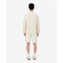 Pantalón Corto LACOSTE de Felpa de Corte Regular con Bloques de Color