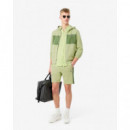 Pantalón Corto LACOSTE de Felpa de Corte Regular con Bloques de Color