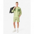 Pantalón Corto LACOSTE de Felpa de Corte Regular con Bloques de Color