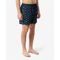 Pantalón Corto de Baño con Estampado de Cocodrilos de LACOSTE