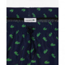 Pantalón corto de baño con estampado de cocodrilos de Lacoste