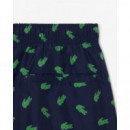 Pantalón corto de baño con estampado de cocodrilos de Lacoste