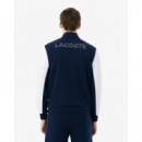 Sudadera deportiva LACOSTE con cremallera y bloques de color