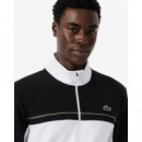 Sudadera deportiva LACOSTE con cremallera y bloques de color
