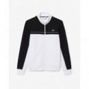Sudadera deportiva LACOSTE con cremallera y bloques de color