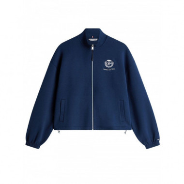 TOMMY HILFIGER - Varsity Crest Intlck Mdrn Zip-up - C1G - F|WW0WW48732/C1G
