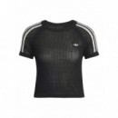 ADIDAS ORIGINALS - CROCHET TEE - BLACK - KC6481/BLACK