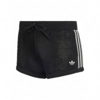 ADIDAS ORIGINALS - Crochet Shorts - Black - KC6478/BLACK