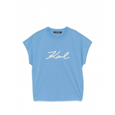 KARL LAGERFELD - rope logo t-shirt - 349 - B2W17020/349