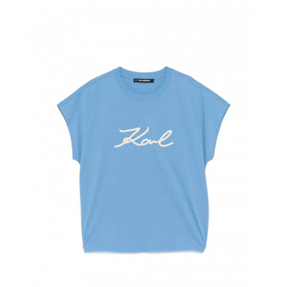 KARL LAGERFELD - rope logo t-shirt - 349 - B2W17020/349