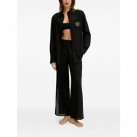 KARL LAGERFELD - Hotel Karl Crest Ls Shirt - 999 - B1W46032/999