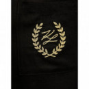 KARL LAGERFELD - hotel karl crest ls shirt - 999 - B1W46032/999