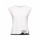 KARL LAGERFELD - signature hem tank top - 100 - B2W17018/100