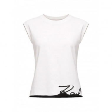 KARL LAGERFELD - signature hem tank top - 100 - B2W17018/100