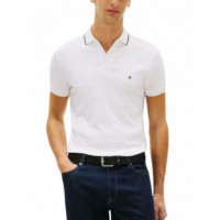 TOMMY HILFIGER - Liquid Cotton Tipped Slim Polo - Ybr - F|MW0MW43144/YBR