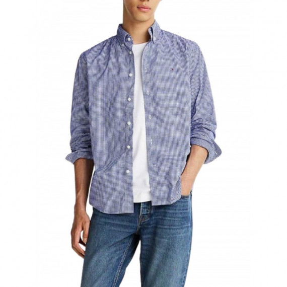 TOMMY HILFIGER - ES FLEX POPLIN PRT RF BD S/S - 0GZ - F|MW0MW44083/0GZ