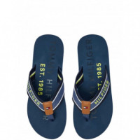 TOMMY HILFIGER - Sporty Hilfiger Beach Sandal - Dbz - F|FM0FM05805/DBZ
