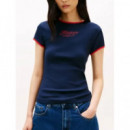 TOMMY HILFIGER - TILT GRAPHIC SLIM C-NK SS TEE - C1G - F|WW0WW49245/C1G