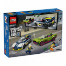 LEGO 60415 City Coche de Policía y Potente Deportivo